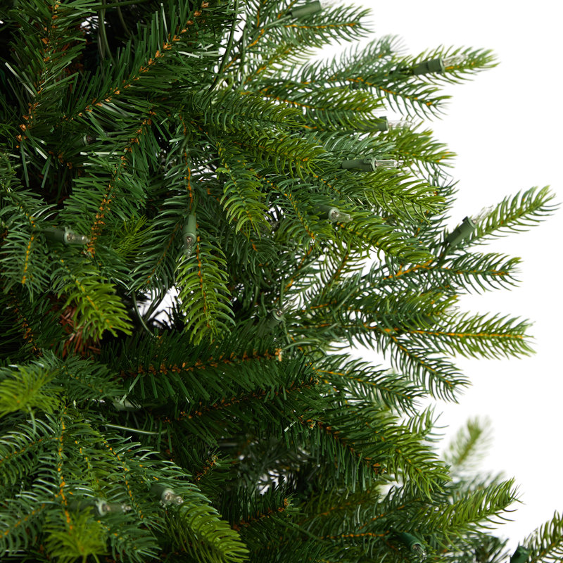 Lighted Artificial Spruce Christmas Tree, 5' H