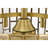 Brass Fandelier Lighted Ceiling Fan With Crystal Shade Brass Trim Remote Control