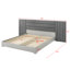 Ensemble de chambre avec tête de lit tapissier 5 pièces Londonderry-274004096