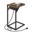 Frame End Table with Built-In Outlets