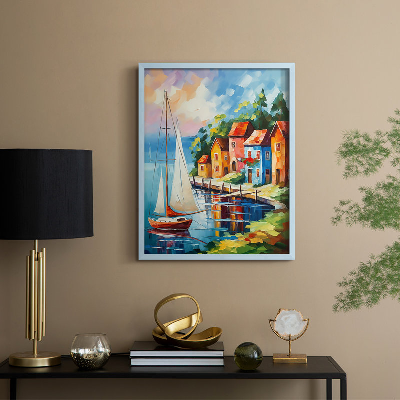 «NAUTICAL Series DLVI», H 11 po x l 9 po, Bleu
