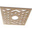 Médaillon de plafond en bois d'aulne 16 po x 4 1/8 po x P 3/8 po-63412024-63412038