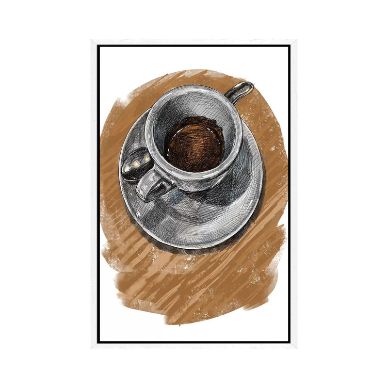 Espresso Montreal by Sunflowerman - Gallery-Wrapped Canvas Giclée on Canvas, 66.04 cm H x 45.72 cm W, White Framed