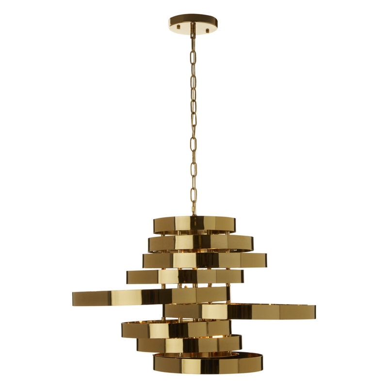 Ranchester 5 - Light Gold Geometric Pendant