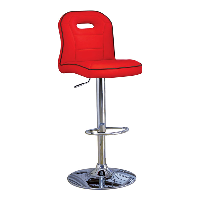 Tabouret pivotant à hauteur réglable, Rouge