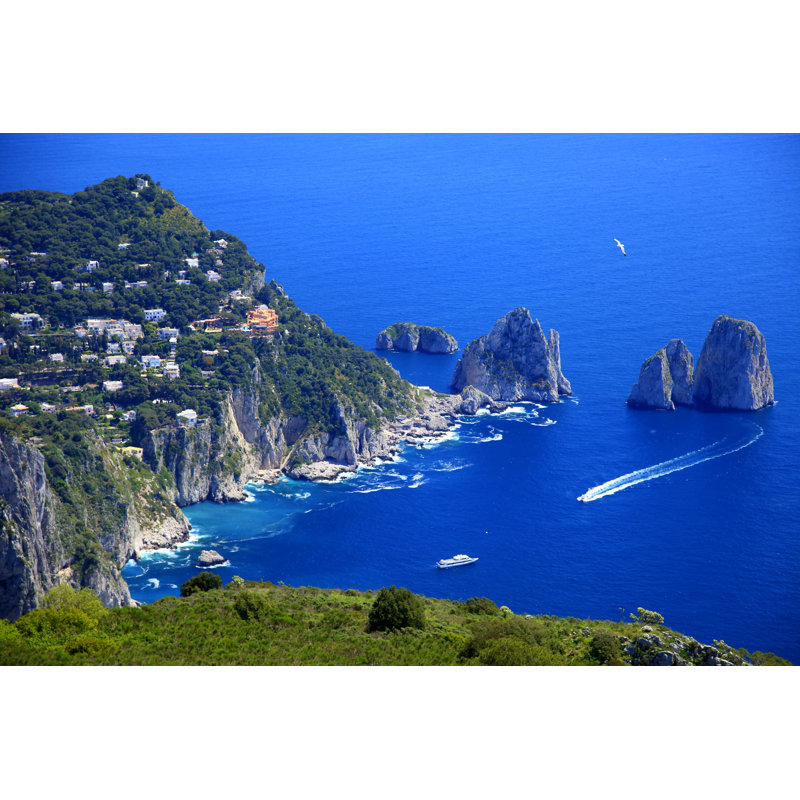 Above Capri Island by Agustavop - Wrapped Canvas Print, 81cm H x 122cm W