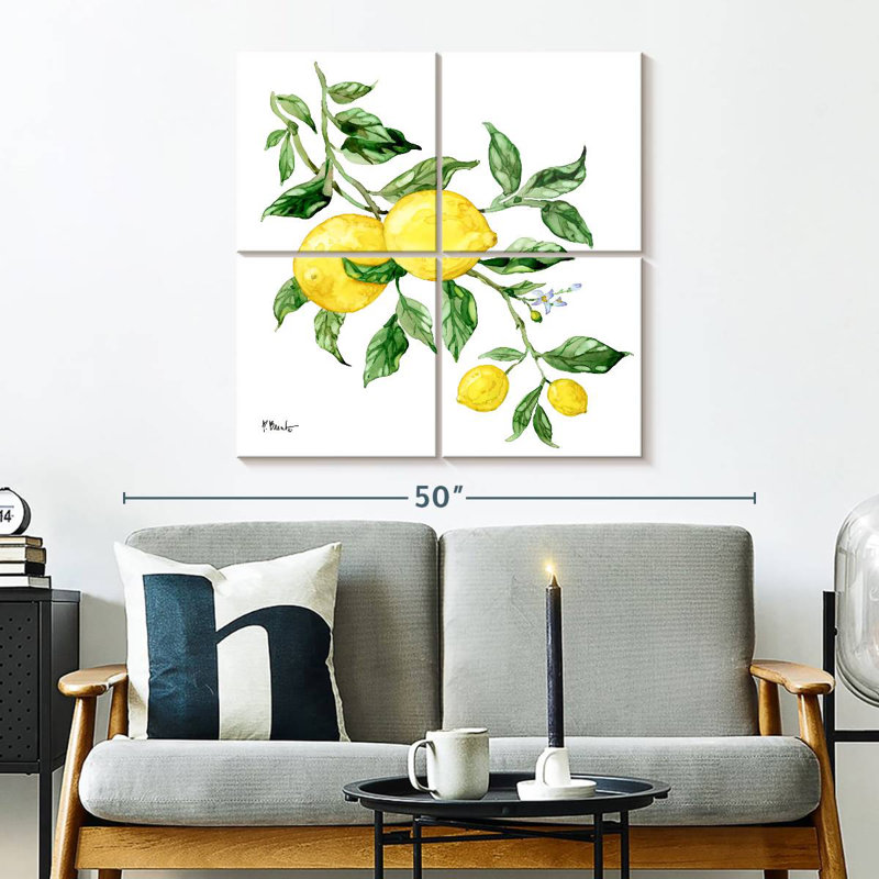Yarlin citrons siciliens I, H 32 po x l 32 po
