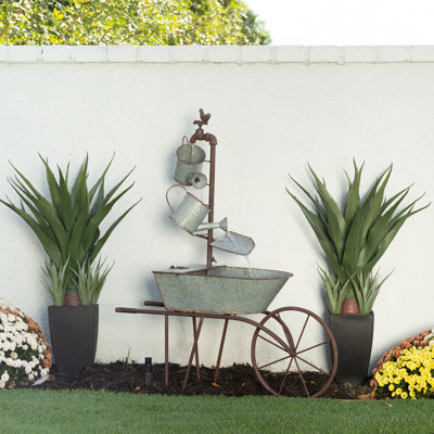 Hucklow Outdoor Metal Weather Resistant Floor Fountain