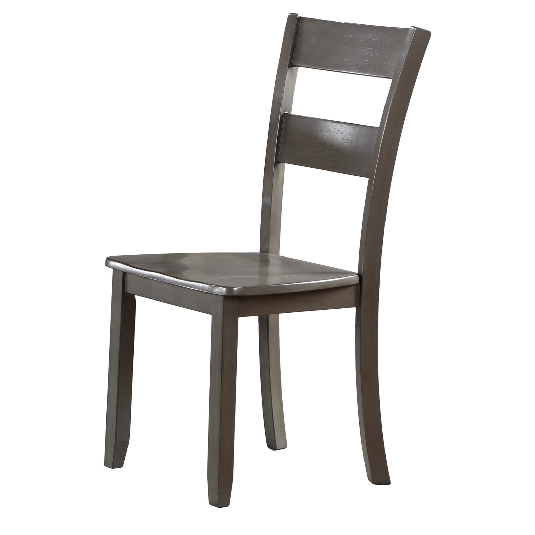 Lark Manor™ 2pc Transitional Dining Chairs, Gray Wood Back, Modern Look ...