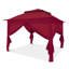 11 pi. L 11 pi. D Pavillon de jardin instantané en acier avec mur uni-86915906-86915905