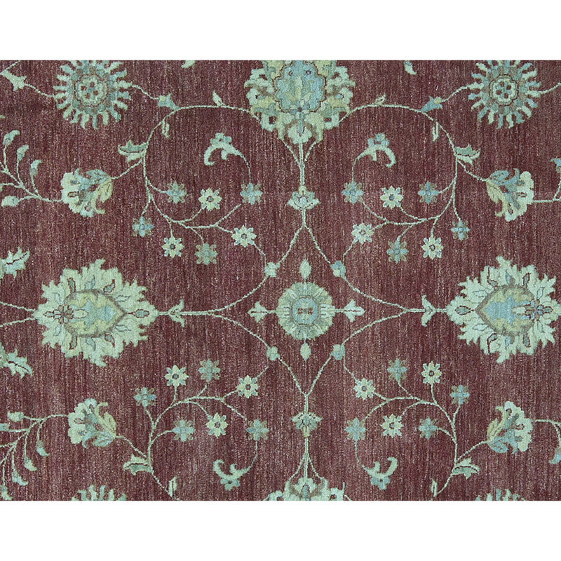 Tapis rouge noué à la main de haute qualité