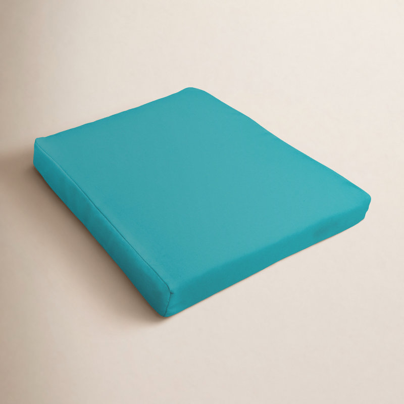 Coussin de chaise d'extérieur / d'extérieur Kisha, Turquoise / bleu
