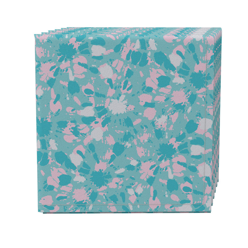 Cotton Twill Abstract Square Napkin