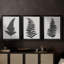 «Forest Fern I» - Toile tendue avec châssis sur mesure - 3 pièces-1109492347-1109492346