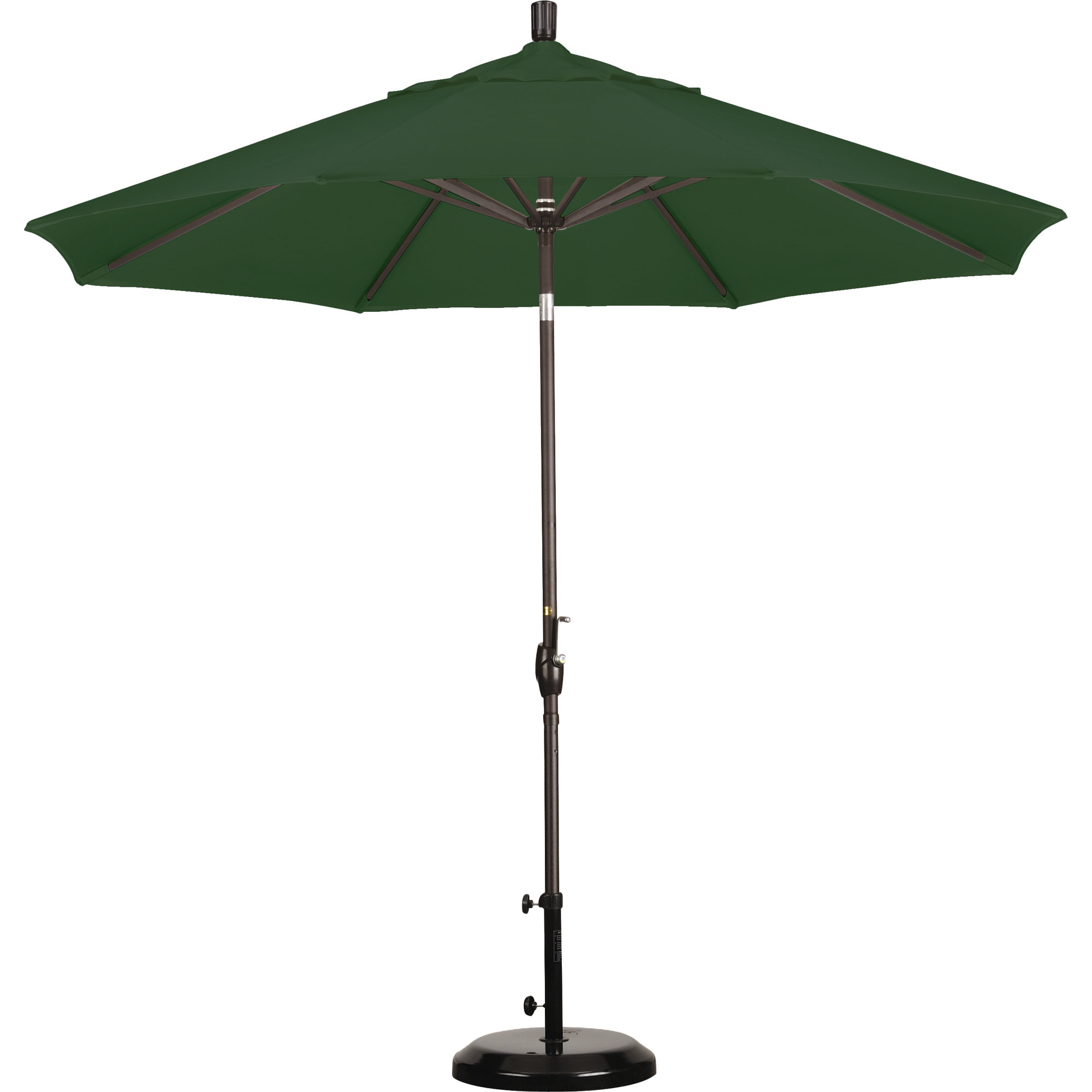 Iuka 108'' Outdoor Umbrella, Canvas Forest Green Sunbrella® Canvas, 225