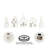 5 pc Ceramic LED Holiday Village Set