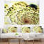 Tapisserie en forme de fleur abstraite à motif floral light-28498697