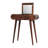 Solid Wood Mini Round Chestnut Fold Vanity, 4-Compartements