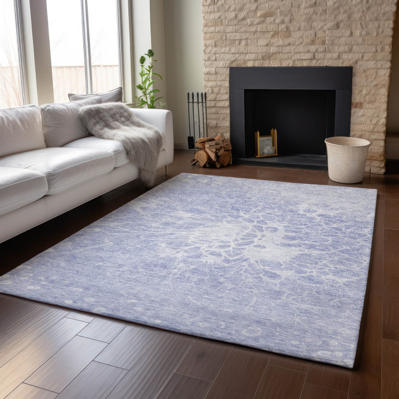 Premium Machine Washable Arnette Lavender Rug, Rectangle 10' x 14'
