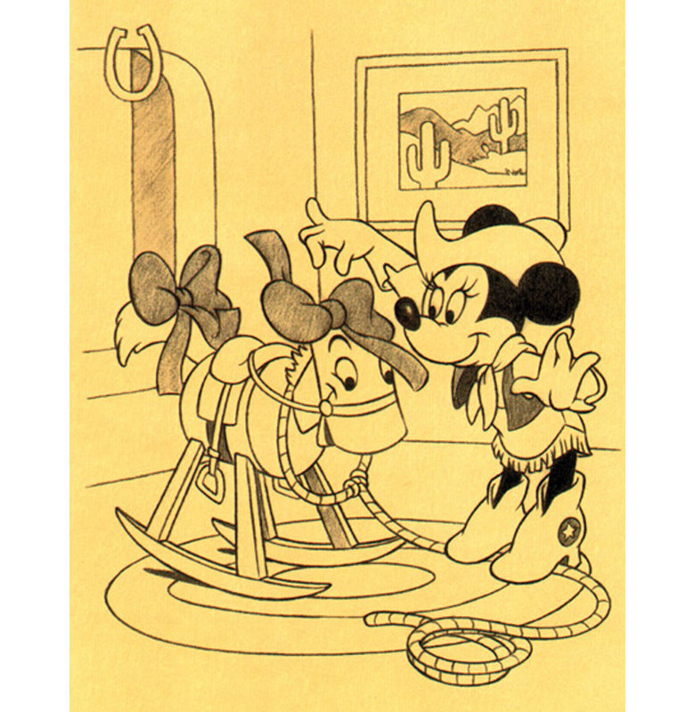 Minnie's Hobby Horse, H 18 po x l 14 po