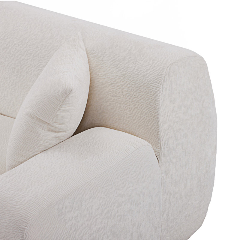 Boneless Modern Large L-Shape Modular Sectional Sofa
