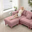 Canapé modulaire pour causeuse 2 places en tissu Boucle-1009154041-1021815974