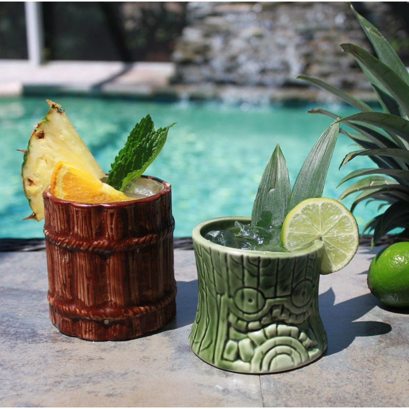 Petite tasse courte Tiki - ensemble de 2