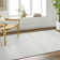 Marcella Moroccan Machine Woven Polypropylene Area Rug in Blue/Off-White