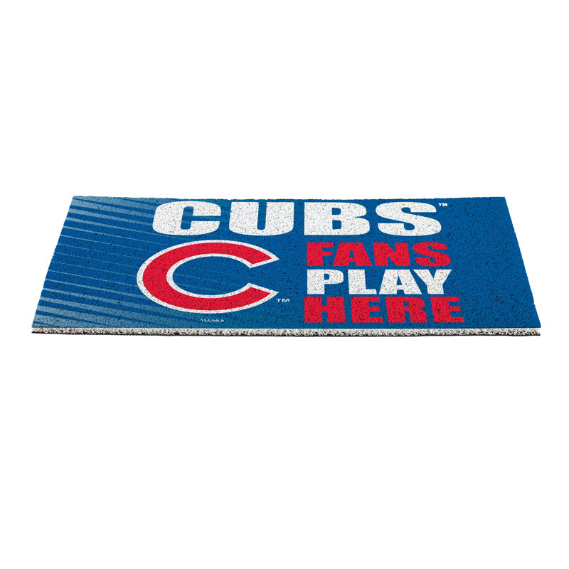 Tapis en PVC Chicago Cubs Fan, 28 po x 16 po