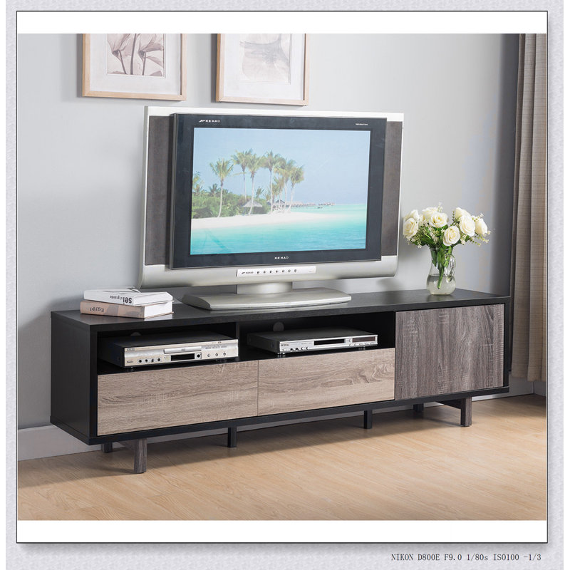 Meuble télé Meuble télé Meuble audio-vidéo Deux tiroirs et une porte