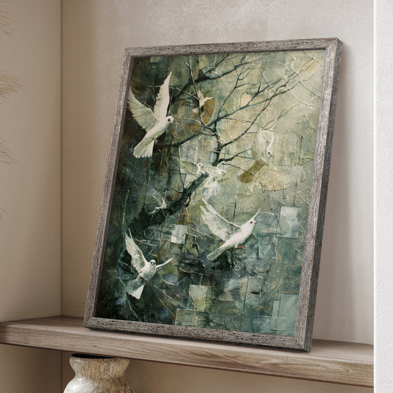 ANIMALS Series XLVI, reproduction encadrée - bois massif, H 15 po x l 12 po
