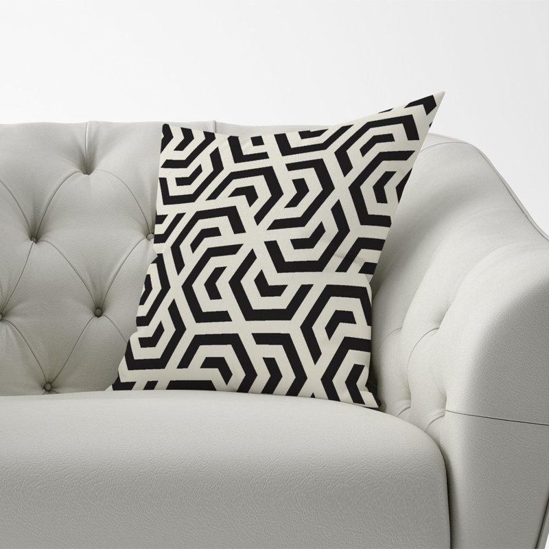 Rentz Geometric Square Cushion