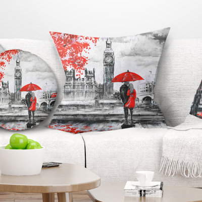 Couples Walking in London - Couple Walking in London Pillow
