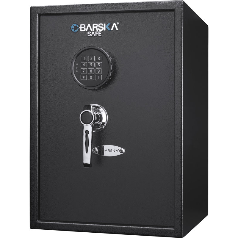 Grand coffre-fort à clavier numérique 1 noir, 1,45 pi³, 13,0 po x 13,8 po x 19,8 po, acier, 1 pièce, coffre-fort numérique, noir, clavier numérique