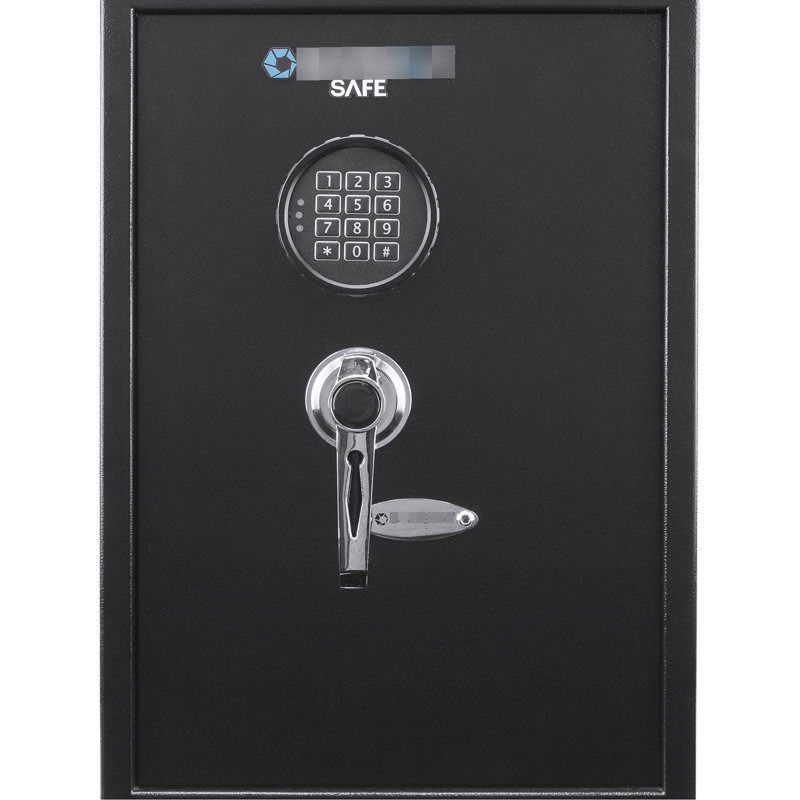 Coffre-fort en acier 1,45 pi cubes, noir, verrou numérique avec tablette amovible