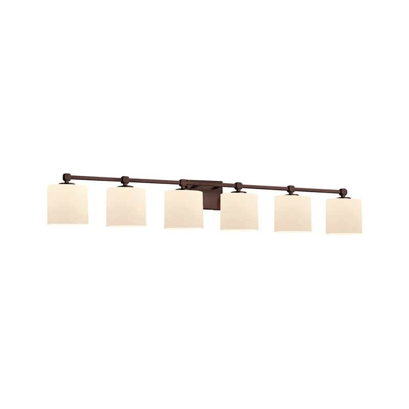 Éclairage pour meuble-lavabo 6 lumières Casson, Bronze foncé