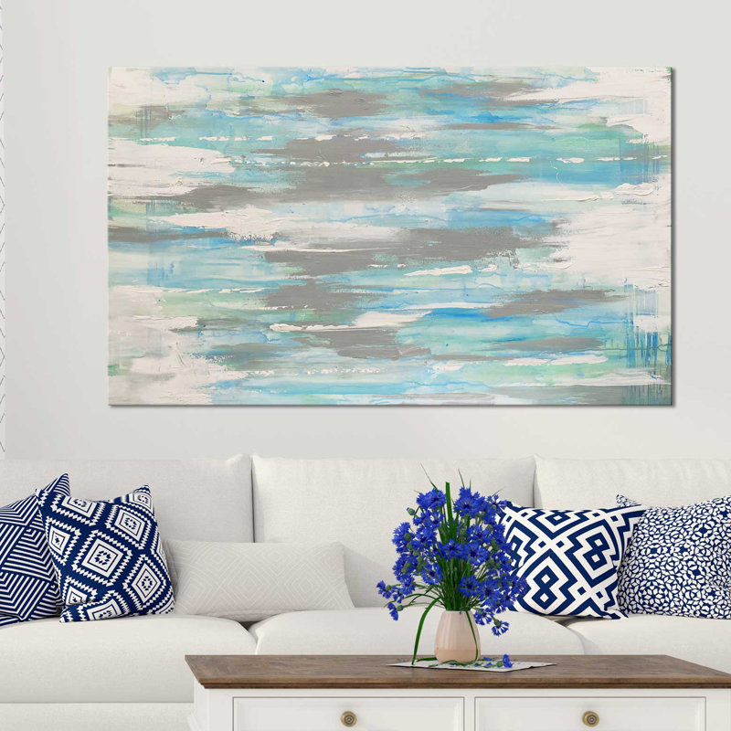 « blue regard (square) » par cassie studios-print, Toile tendue, H 24 po x l 40 po x P 1,5 po