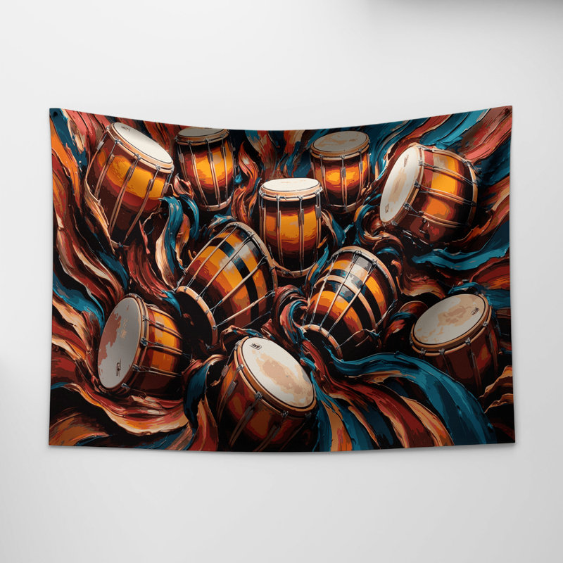 Music Congas Wall Tapestry, 88" x 104"