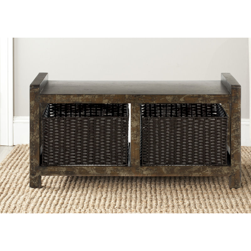 Banc de rangement en bois arnold