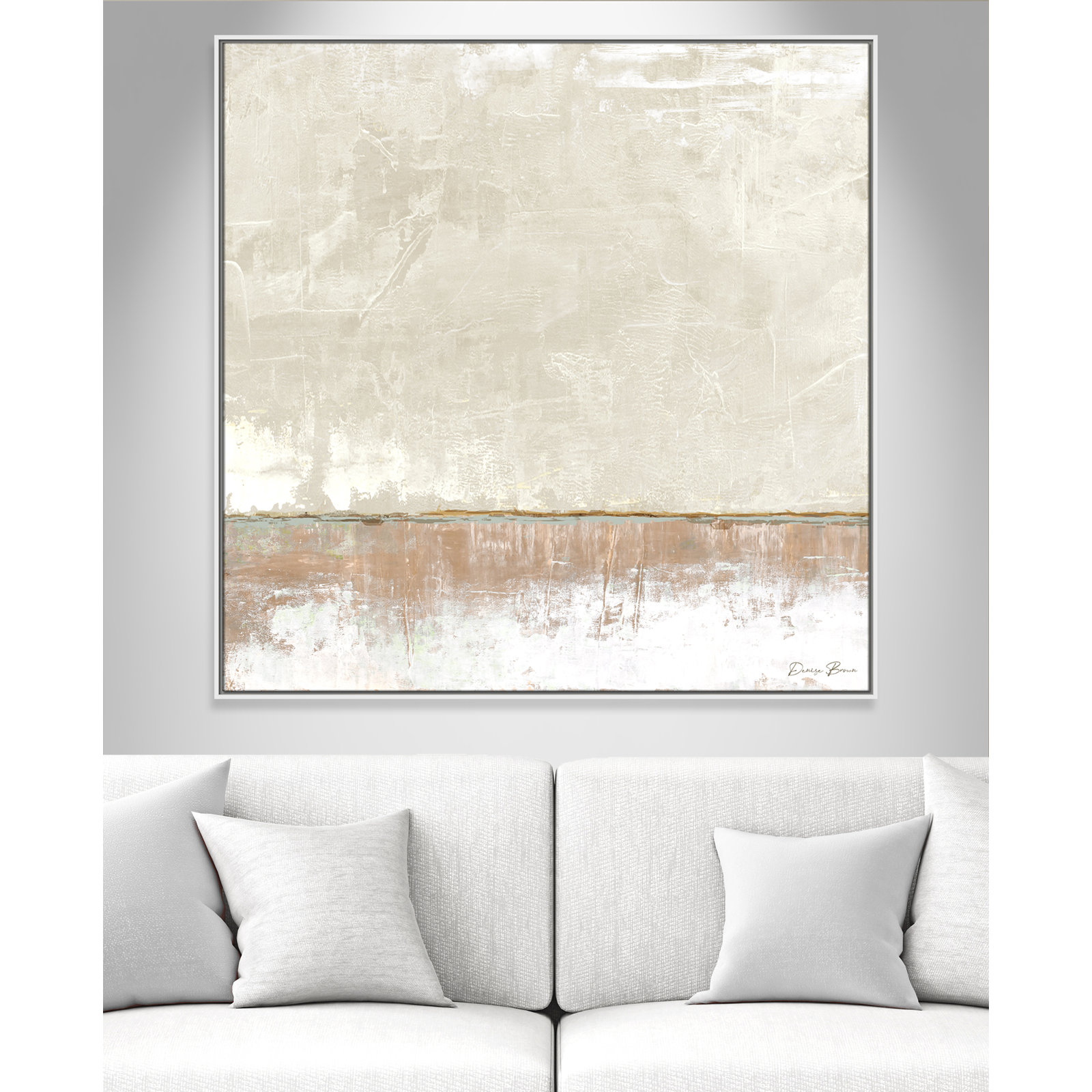 Delevan "Better Days II" Print, 46.5" H x 46.5" W, White
