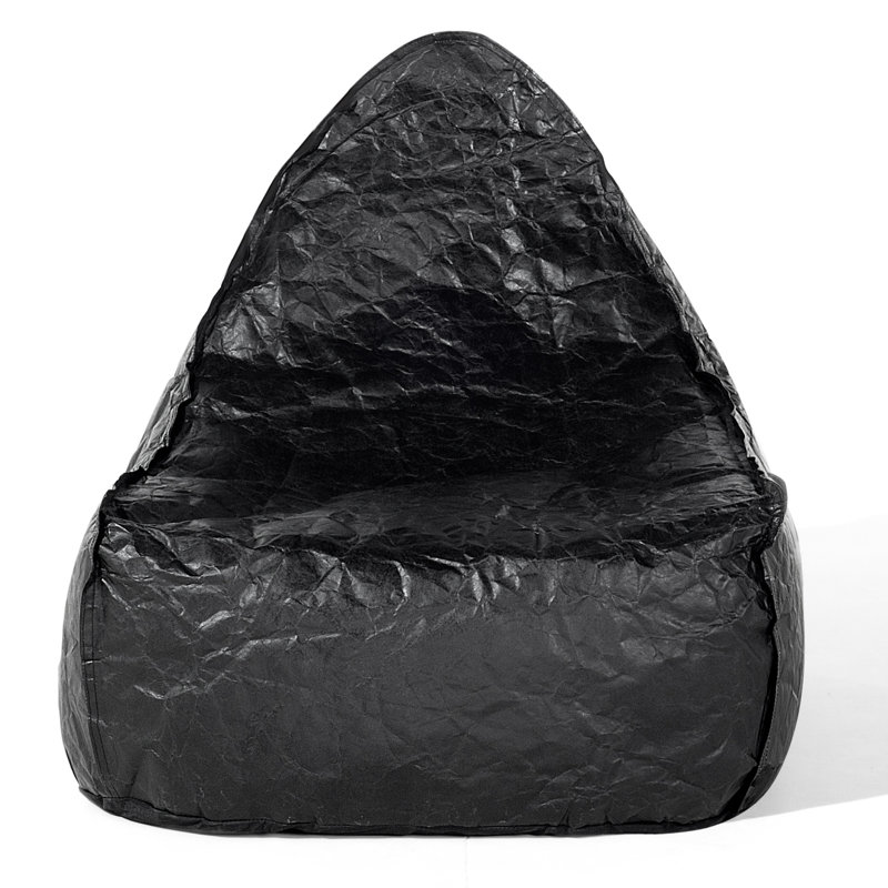 Drop Refillable Bean Bag Chair & Lounger, Black