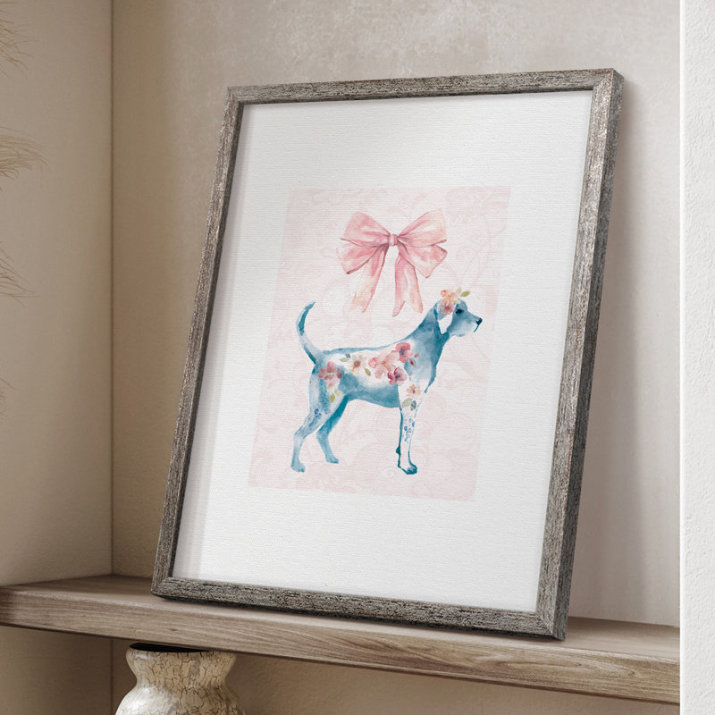 Lacy Macy Framed Print - Solid Wood, 11" H x 9" W