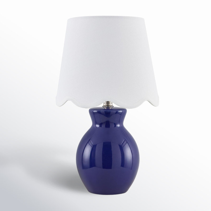 Lampe Momsen, H 15 po x l 8 po x P 8 po, Sergé blanc, Navy