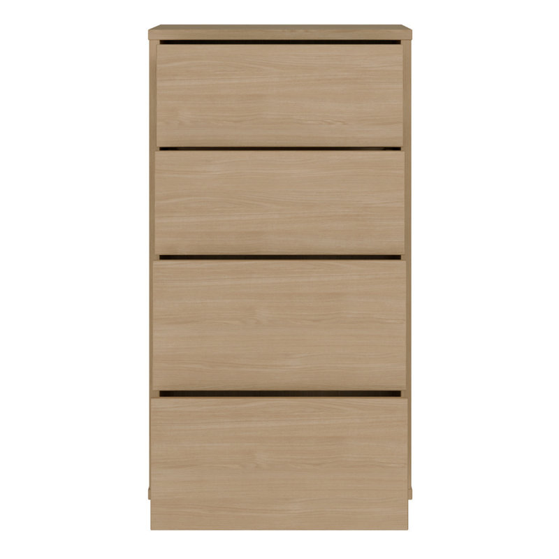 54.8 cm W Chest of 4 Drawers, Brown