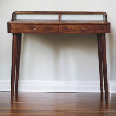 Elevated Chestnut Console Table