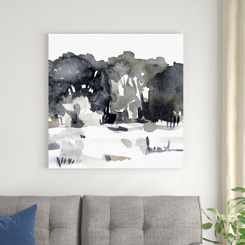 Paysage de décembre II, H 36 po x l 36 po