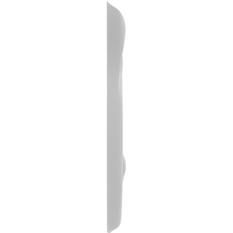 Rosette trenton, H 9 po x l 4,5 po x P 0,75 po, Droite