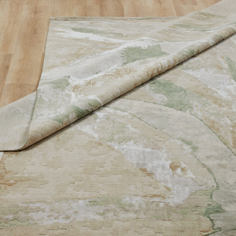 Tapis Aurelia, Vert, Rectangle 9 pi 9 po x 12 pi 6 po