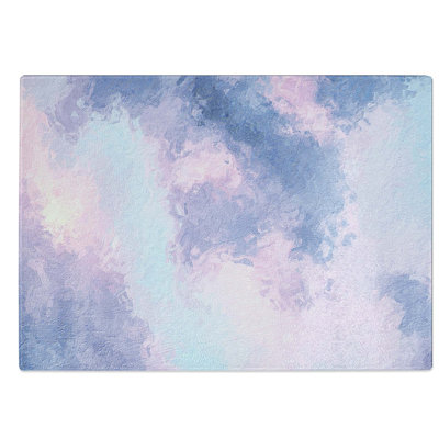 Tempered Glass The Purple Clouds in Abstract Chopping Board