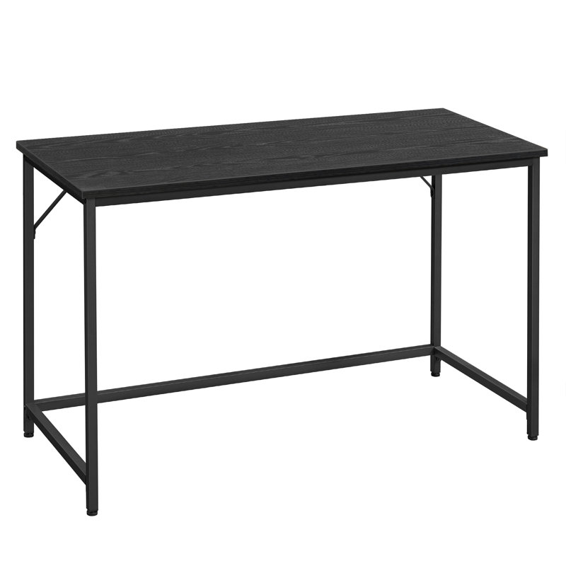 Alaeyah Metal Base Computer Desk, Black, Black
